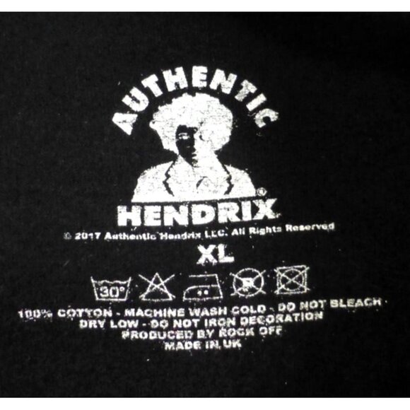 Authentic Hendrix Psychedelic Rock Band T Shirt Vintage Style Graphic Tee - Picture 3 of 5
